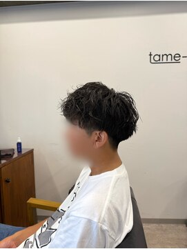 サーフカール/フェザーパーマ/ブルーブラック【都賀/メンズ】