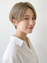 アンド 夙川(AND)&nbsp;クールショート/刈り上げショート/ミルクティーブラウン