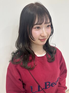美容室ヒラトヤ 都南店 モテ髪大人可愛いふわふわウェーブニュアンスカラーロングヘア