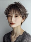 白髪ぼかし脱白髪染め似合わせカット40代50代60代