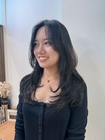 ロンドアベニール 北千住(Lond avenir)&nbsp;ワンホンレイヤーラテグレージュ韓国巻き結べるレイヤーカット