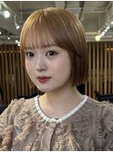 ◎タッセルカットサイドバングタンバルモリ韓国ボブ