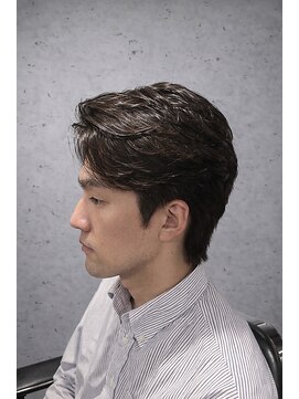 ワンワンオー バーバーショップ 長浜店(@110 BARBER SHOP) 【好感度NO.1】大人のニュアンスパーマ×ナチュラルショート
