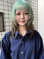 ラパンセヴェール(LA PENSEE VERT)&nbsp;チョコミントルーツカラー×ハッシュカット
