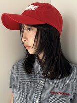 ディッセンバー 渋谷(December)&nbsp;ミディアム/ミディアムレイヤー/ブルーブラック/ワイドバング