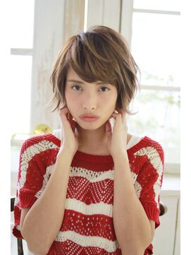 コピーヌ 高田馬場店(Copine) ♪自然なハネ感×3Dカラーでキュッと小顔に見えるショート♪