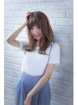 ヘアーアートシフォン 池袋西口店(Hair art chiffon)&nbsp;デザインカラー丸みショート無造作カールボブディイルミナカラー