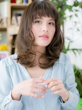 カバーヘア イヴ 戸頭店(COVER HAIR EVE) *+EVE戸頭+*… 眉見せ小顔でキュート!ラブグラマラスミディ