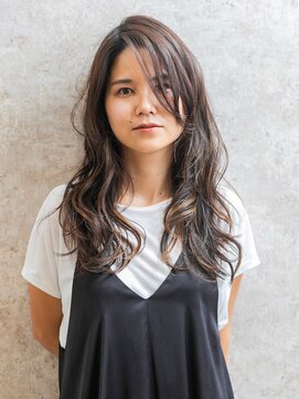 エデン(Eden by Nanpu) 【Eden】抜け感あるグラマラスロングショコラアッシュ◎30代40代