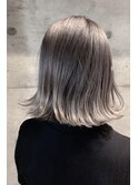 切りっぱなしボブ×アッシュグレー