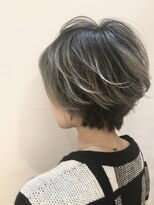 ネコ 稲毛(neco)&nbsp;ショート×コントラストハイライト【稲毛/稲毛駅/縮毛矯正】