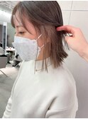 切りっぱなしボブ /インナーカラー/ベージュ◎