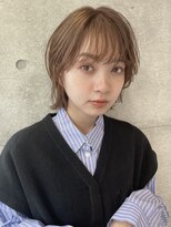 ソラ 表参道(SORA)&nbsp;[SORA見藤] レイヤーボブ　ワイドバング　ベージュ系