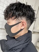 エリマ 調布(elima)&nbsp;ツイストスパイラルパーマ刈り上げマッシュツーブロックフェード