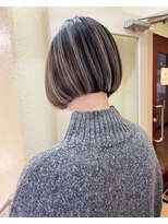 バーチョ(bacio)&nbsp;ブロンドハイライト ボブ【Insta→bacio_ozawa】