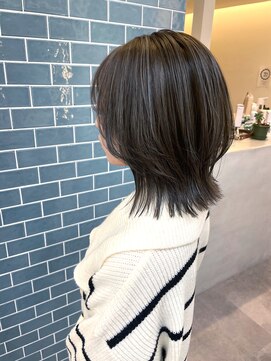 フェーディン(fa/din) ハイライトグレージュ×レイヤーミディ