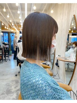 ロンドアジュール 横浜(Lond azur) イメチェン♪ぱつっと切りっぱなしボブ！【久保田夢美】横浜