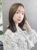 フレーム 博多店(FRAME)&nbsp;韓国風顔まわり×透明感ミルクティーベージュ【福岡/博多】