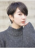 大人マッシュショート／丸みショート／イメチェン／30代40代50代