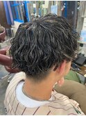 メンズ波巻きパーマ