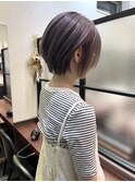シルバーグレージュ_耳かけショート