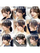 韓国ヘア　2wayバング  レイヤーカット くびれヘア  顔周り/