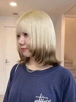 ミーム 原宿 表参道(meme)&nbsp;◎ブロンドヘアダブルカラーハイトーンカラーケアブリーチ#原宿