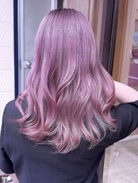 ブレイズヘアー(BLAZEhair) 【透明感バツグン】ラベンダーピンク×ブリーチ2回