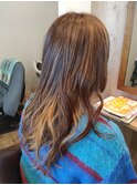 バレイヤージュとハイライト