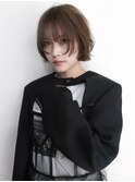 顔まわりレイヤー/レイヤーボブ/前上がりボブ/KAREN