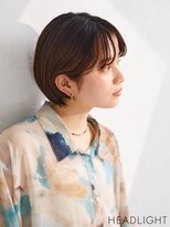 ソーエン バイ ヘッドライト 佐世保大塔店(soen by HEADLIGHT)&nbsp;マッシュショートミニウルフデジタルパーマチェリーブラウン