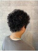 メンズピンパーマスパイキーショート
