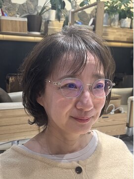 ヘアリゾート粋 リマ 銀座店(lima) イノアカラー/グレージュカラー/前下がりショート