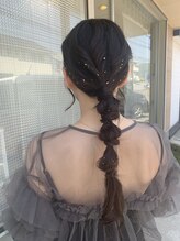 ヘアールーム ミルゥ(hair room MILOU) ふわふわ編み下ろしアレンジ