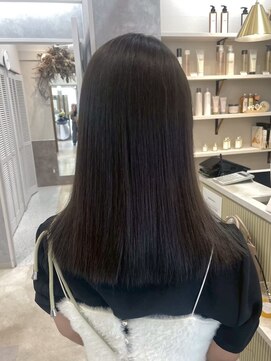 ポジ(poji) 髪質改善カラー　艶カラー　ブラウンカラー　ミディアム