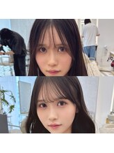 部分的な縮毛矯正も可能◎前髪顔まわりは特に癖が強い場所！【名古屋駅名駅/髪質改善/縮毛矯正】