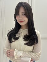 ソア 並木坂(Soa)&nbsp;韓国ヘア/顔周りカット/レイヤーカット/ベージュ/ロング