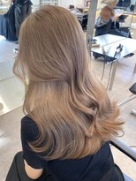 サンクマーケット 渋谷(cinq MARKET) 渋谷ブリーチカラーダブルカラーミルクティーベージュカラー韓国