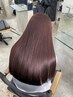 艶髪ストレートパーマ+似合わせカット+髪質改善トリートメント【縮毛矯正】