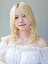 ヘアサロン ガリカ 表参道(hair salon Gallica)&nbsp;透明感ホワイトベージュ×顔まわりレイヤー