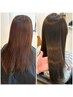 ヘアクレンジング付き*カット+髪質改善カラー+トリートメント