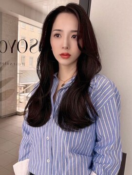 ソヨン 金山店(SOYON) ニュアンスカラー/黒髪スタイル/グレージュ/レイヤーカット/g117