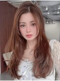 ベージュブラウン韓国レイヤー
