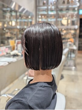 オーガニックエコ 川越(organic+eco) 20代30代かわいい切りっぱなしボブ