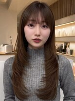 アビー(ABBEY3) 顔まわり顔周り前髪カットミディアムレイヤーロングレイヤー