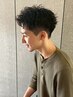 メンズカット+曲がる縮毛矯正[新宿/メンズパーマ/髪質改善/men's]