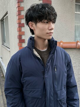 オムファミーユラグ(homme, famille raugh) 緩めシャドウパーマ