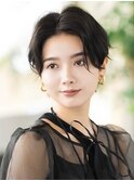 ショートヘア/前髪長め/大人ショート