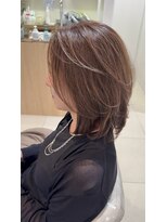 クレア 上大岡(CREA)&nbsp;白髪ぼかしハイライト縮毛矯正ダブルカラー髪質改善30代40代50代