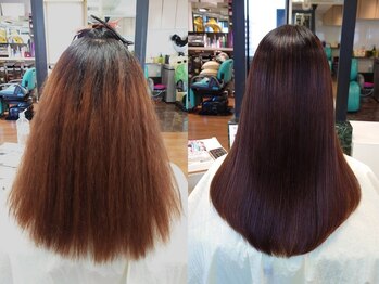 モンサロンドゥコワフール 私の美容室(MON SALON DE COIFFURE)の写真/シルク縮毛矯正で美しい髪へ!ダメージレスな施術で憧れのツヤ感アップを叶えましょう♪